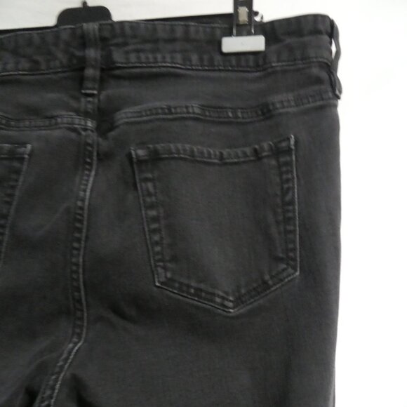 JOE FRESH + | size 18 | Classic Slim | Black Distressed Denim Jeans - Picture 14 of 16